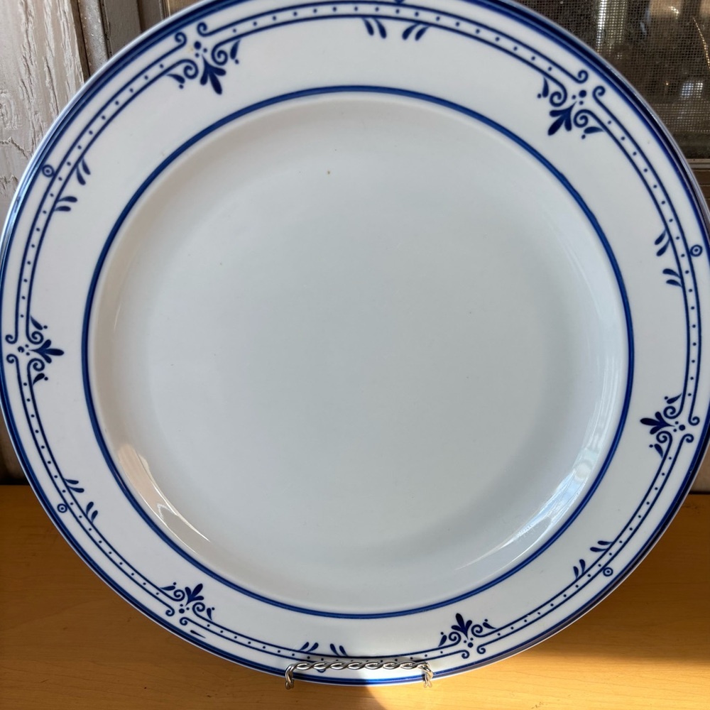 Mikasa Blue and White Dinner Plate